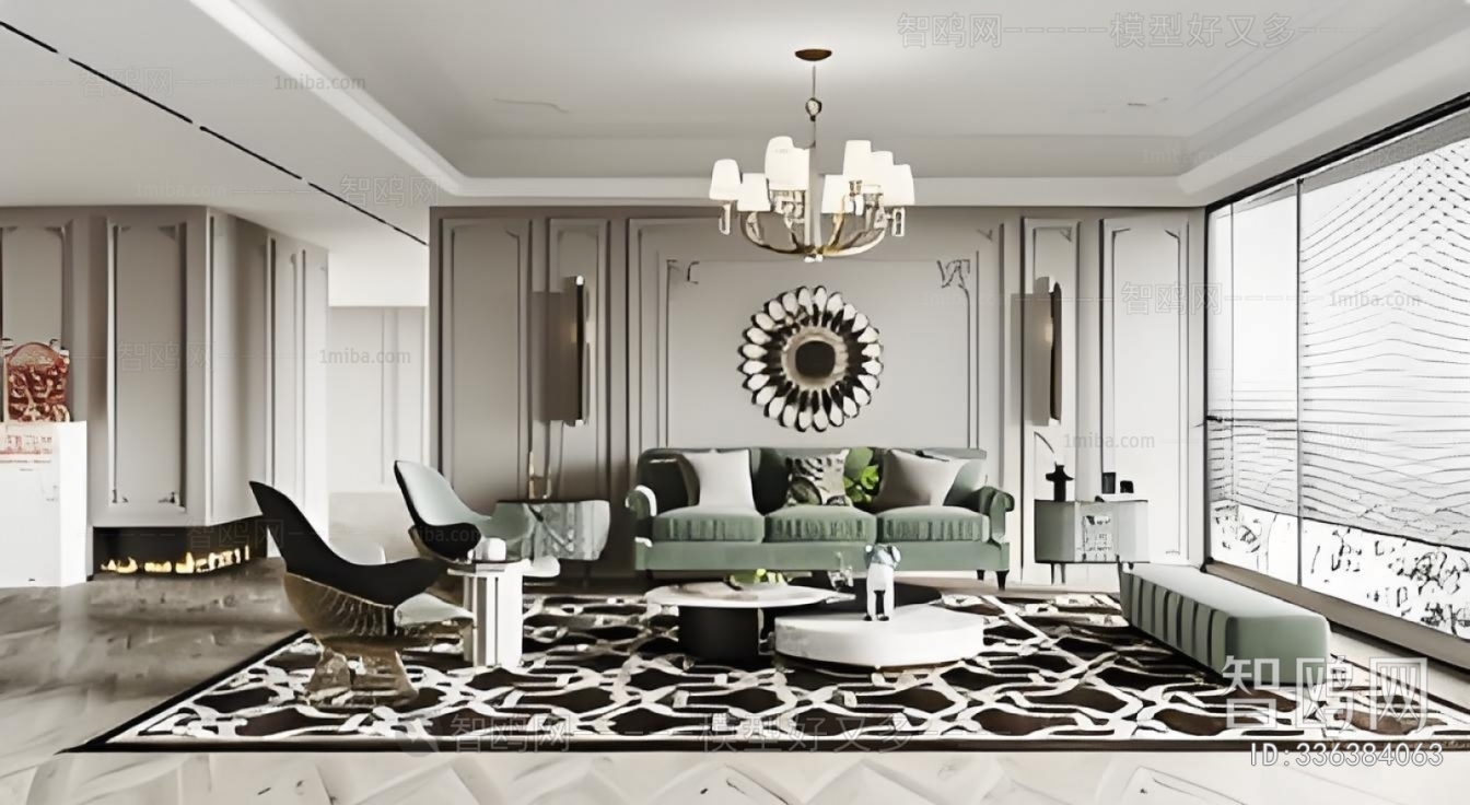 American Style A Living Room