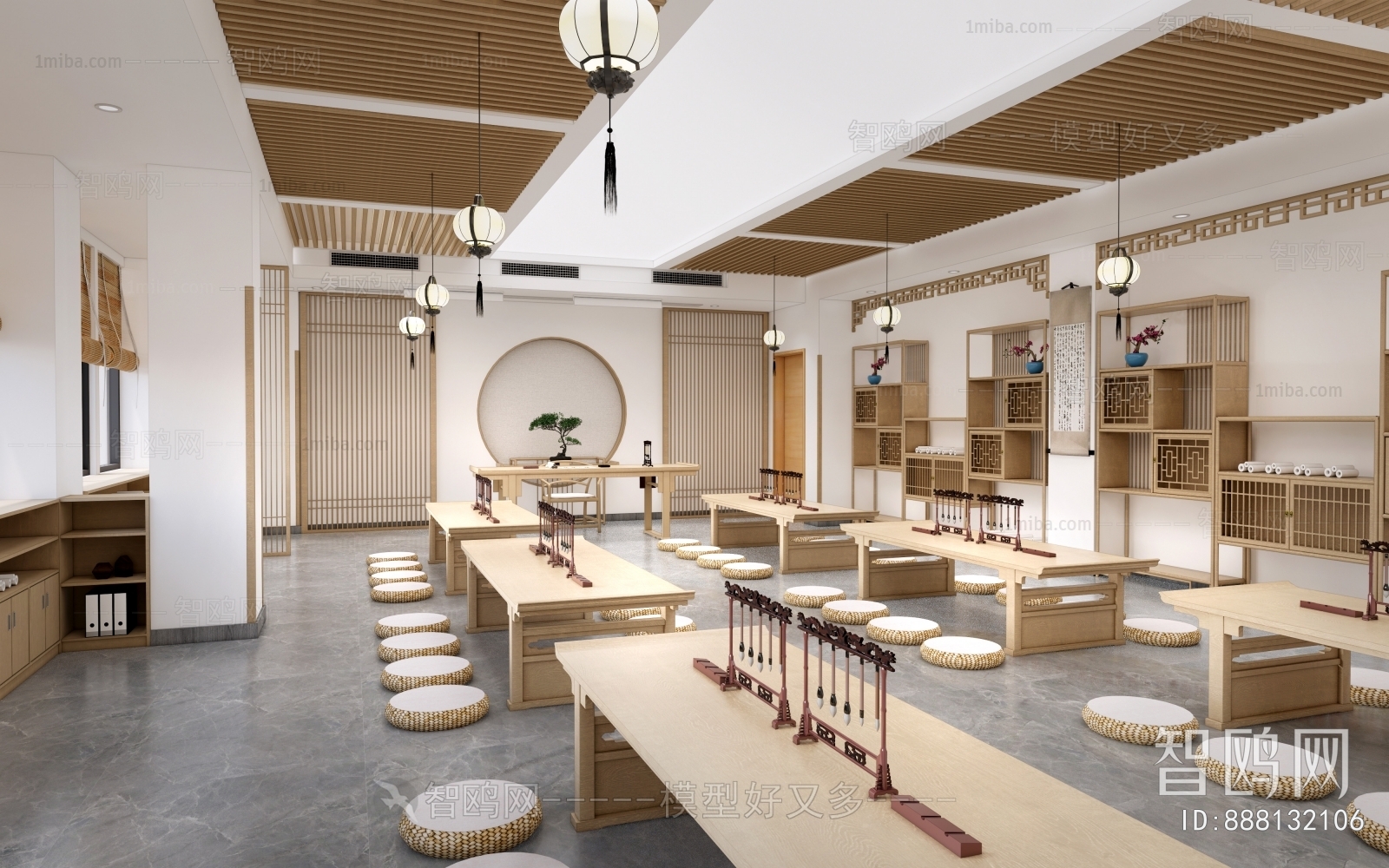 New Chinese Style Calligraphy Classroom