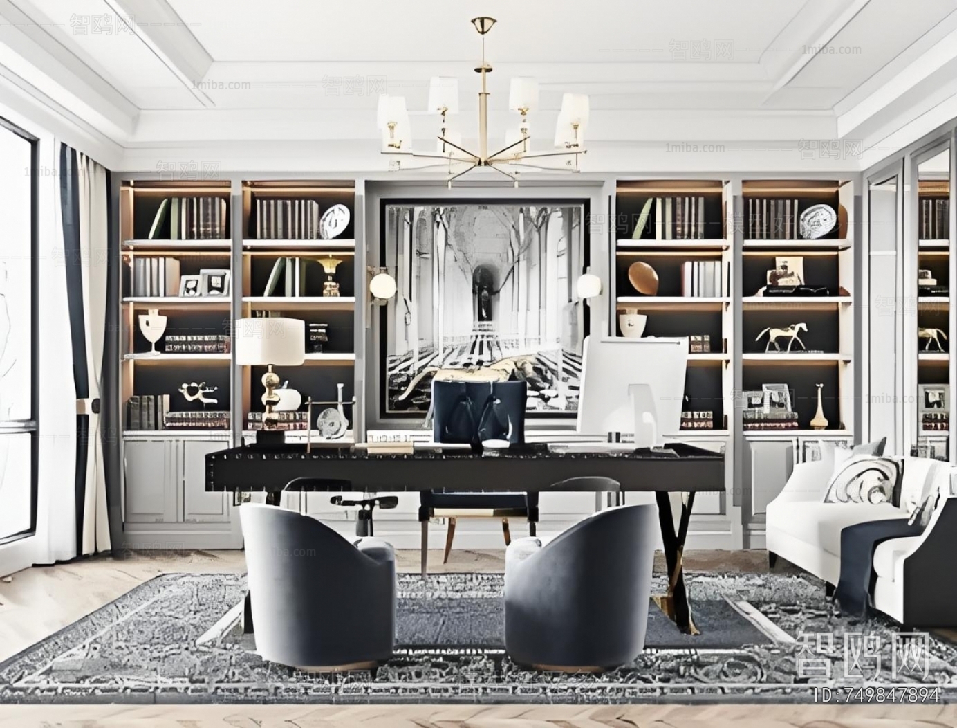 American Style Study Space