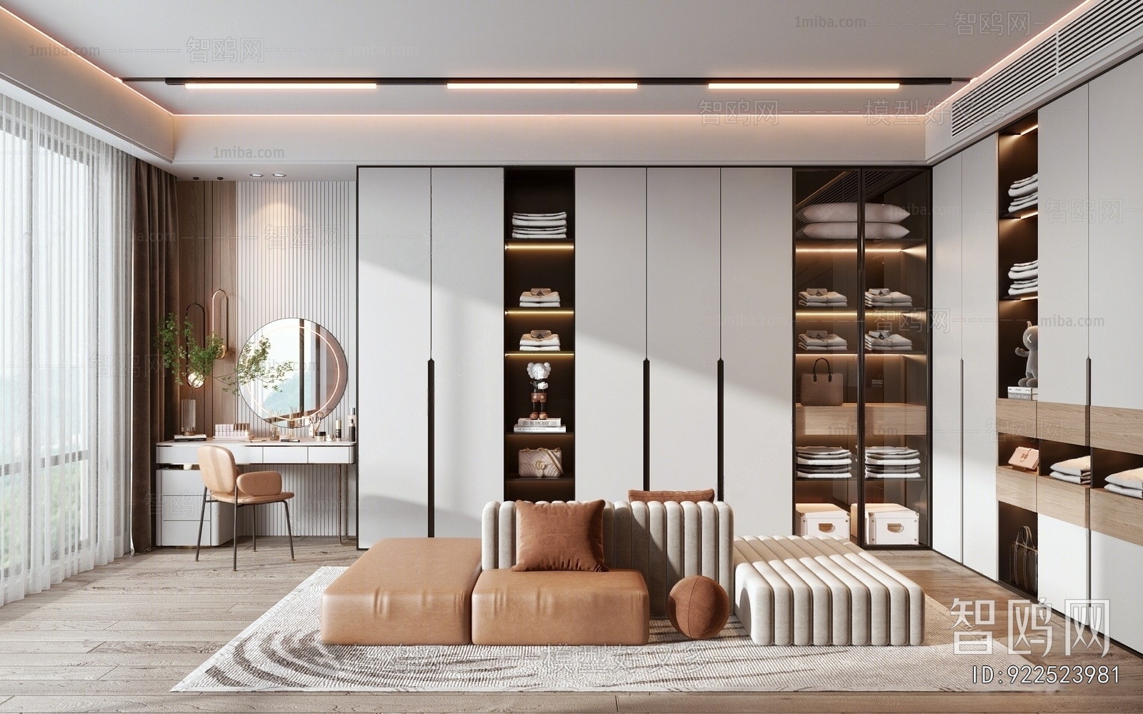 Modern Clothes Storage Area