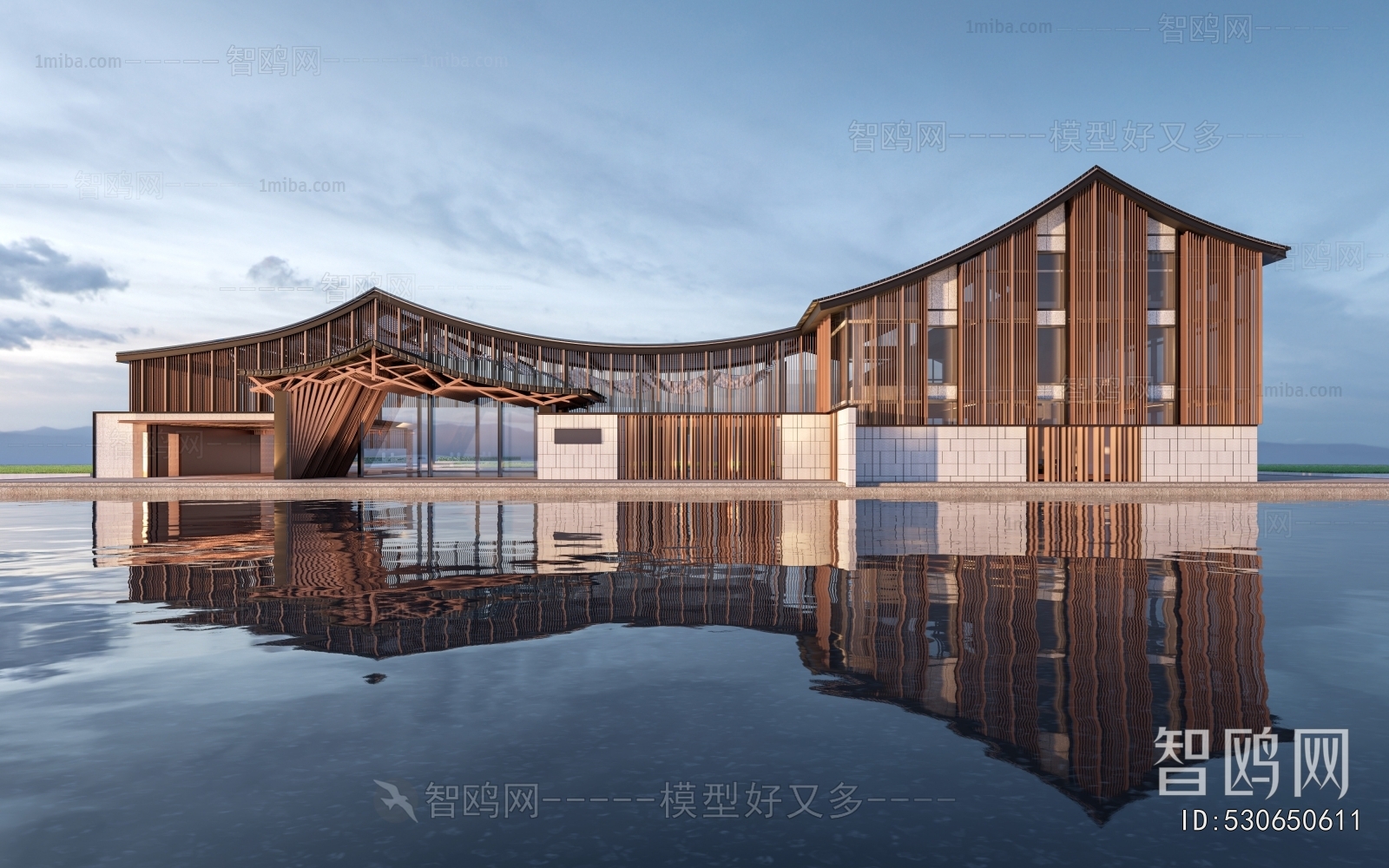New Chinese Style Architecture Of Artistic Style