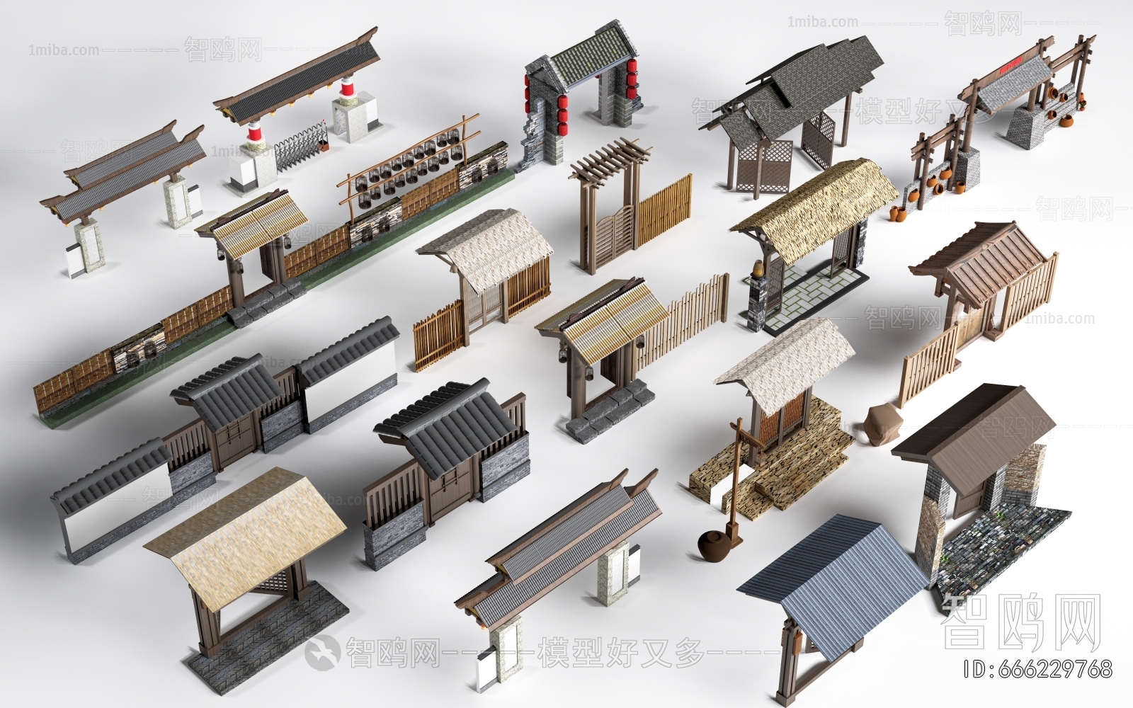 New Chinese Style Decorated Archway