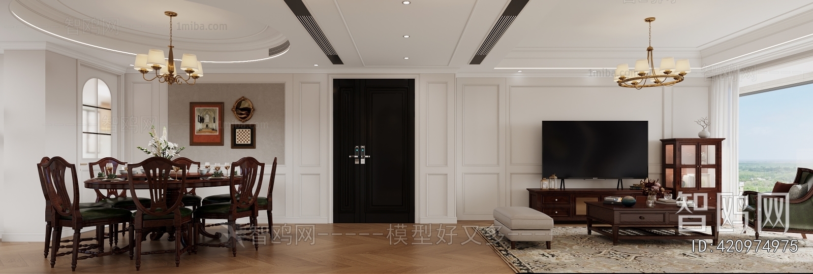 American Style A Living Room