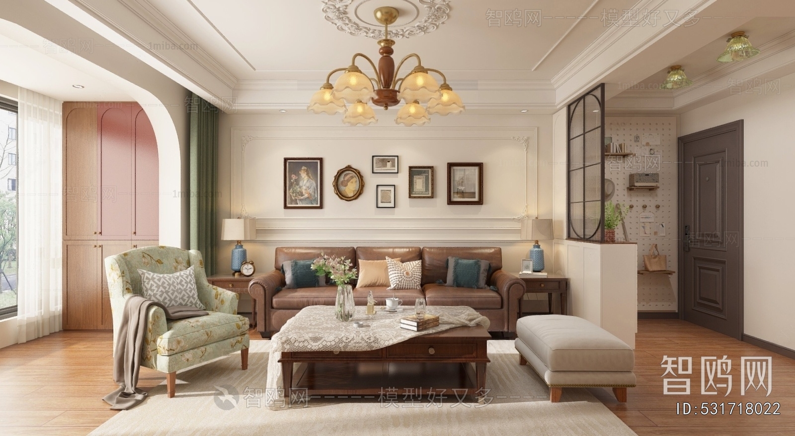 American Style A Living Room