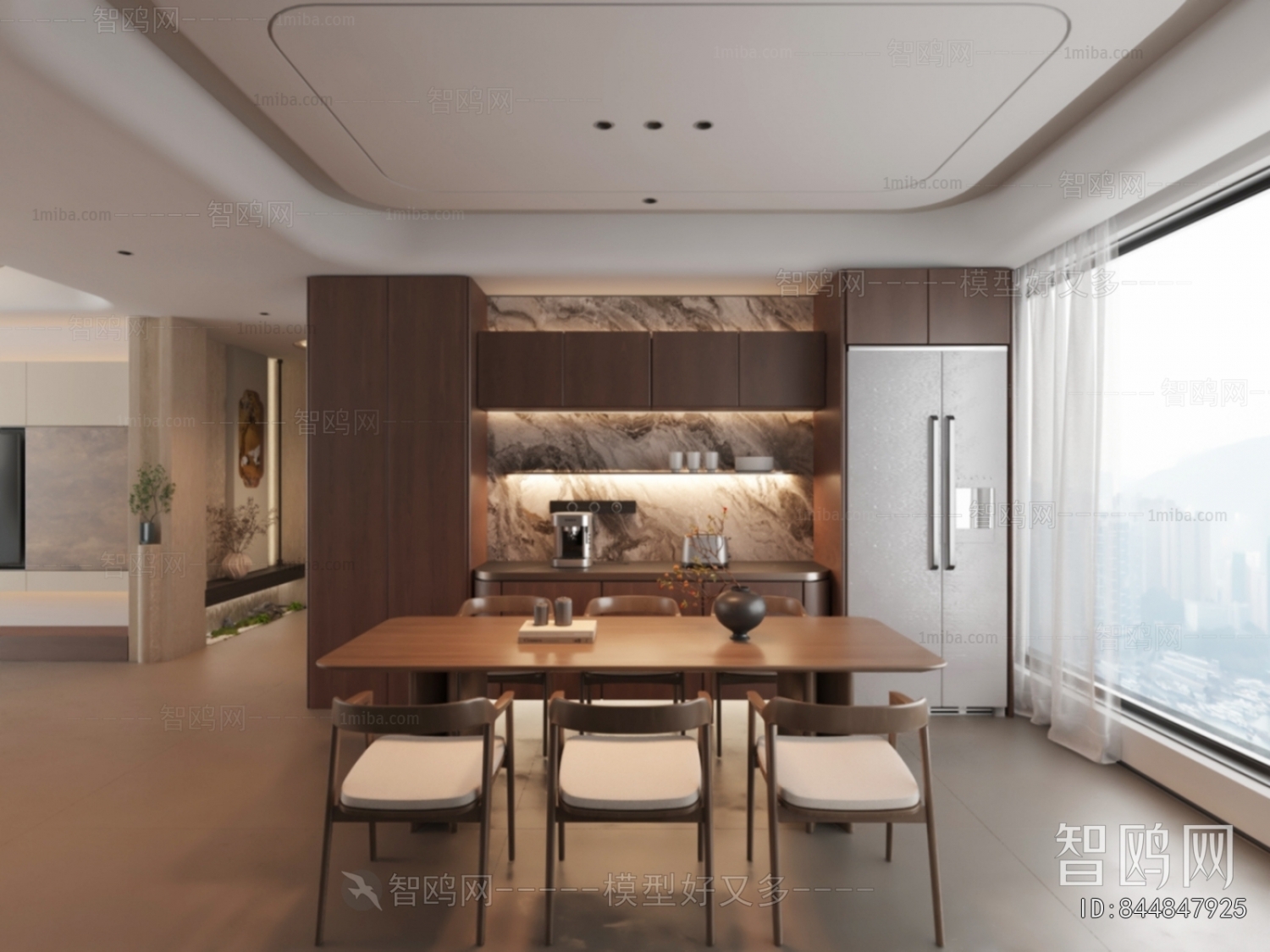 New Chinese Style A Living Room