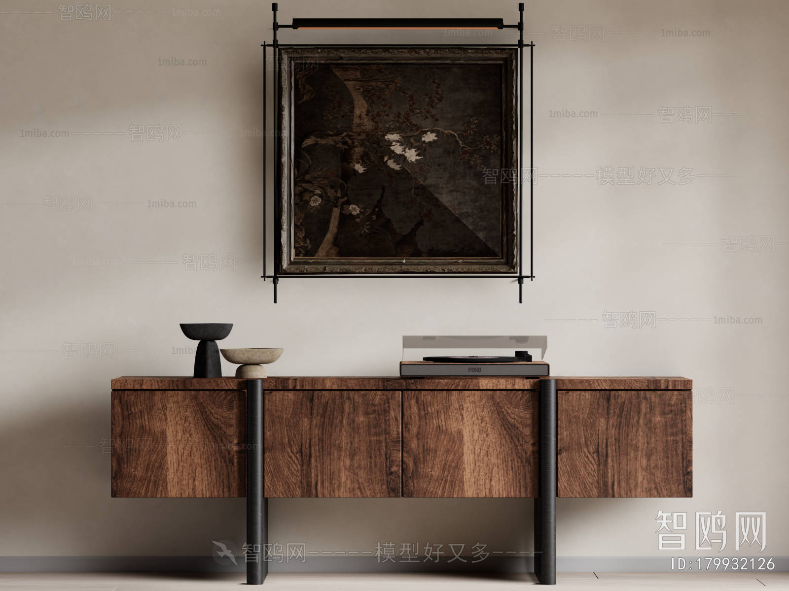 Wabi-sabi Style Side Cabinet