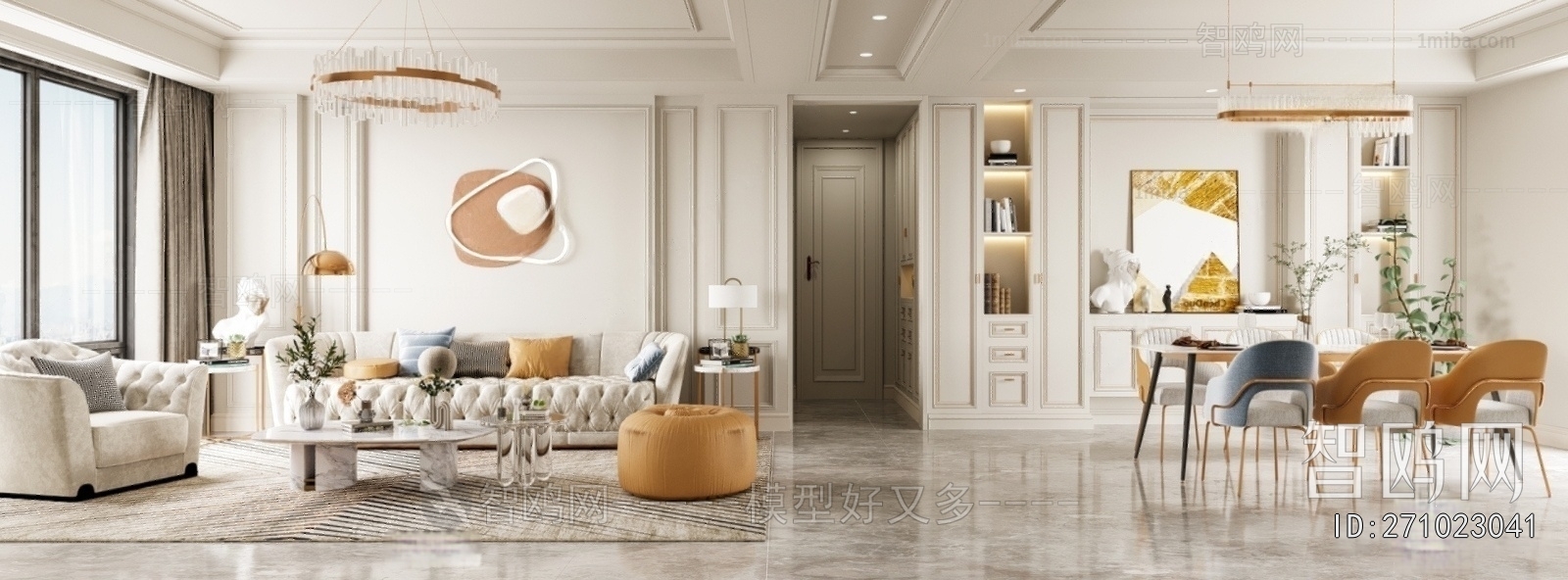 Simple European Style A Living Room