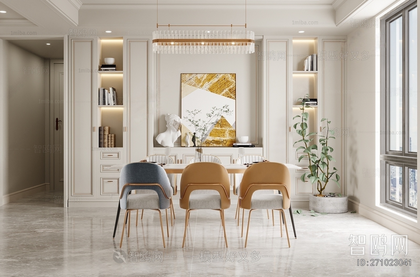 Simple European Style A Living Room