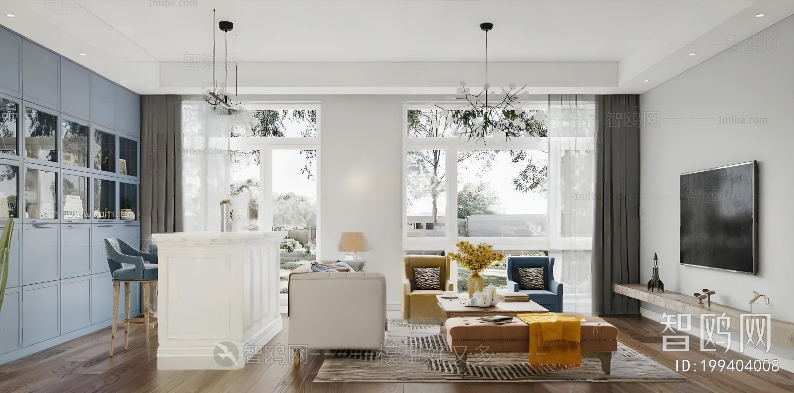 American Style A Living Room