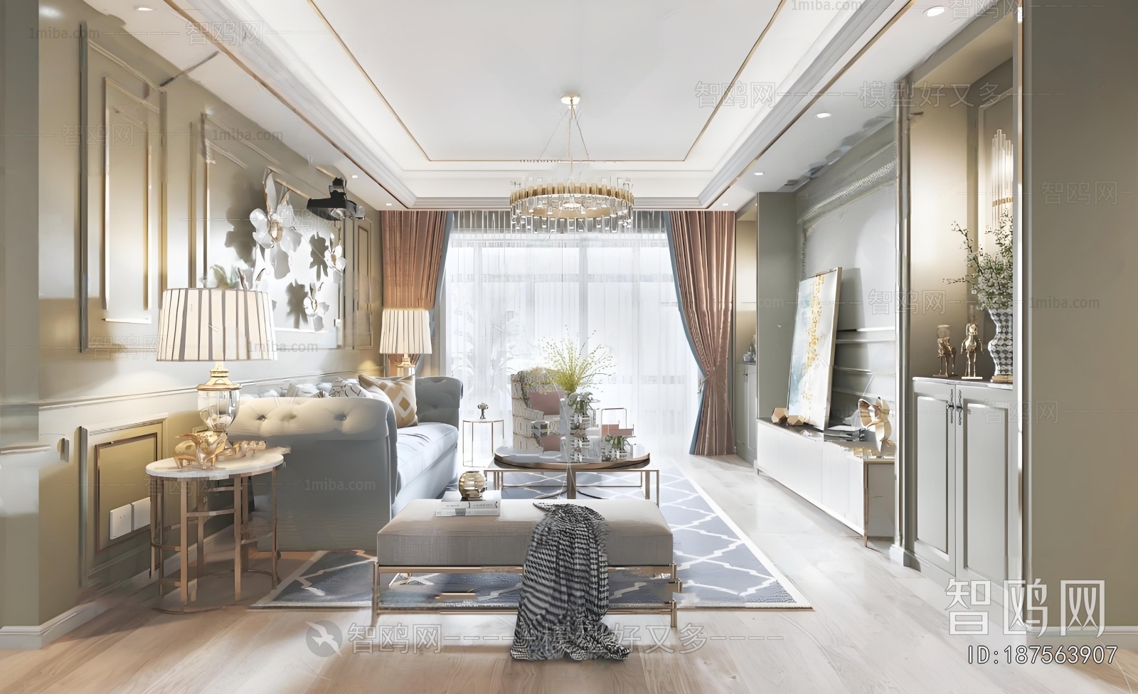 American Style A Living Room