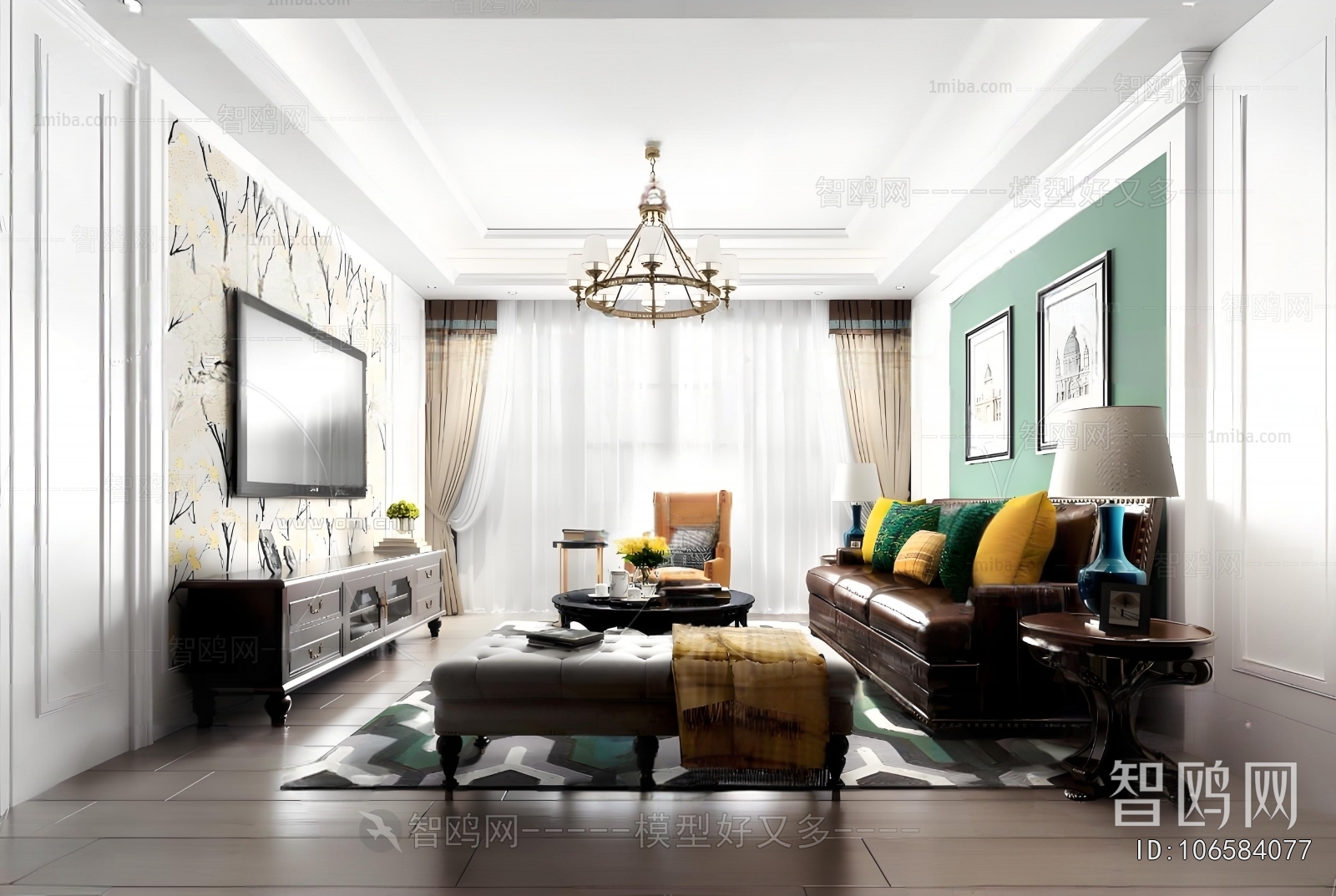 American Style A Living Room