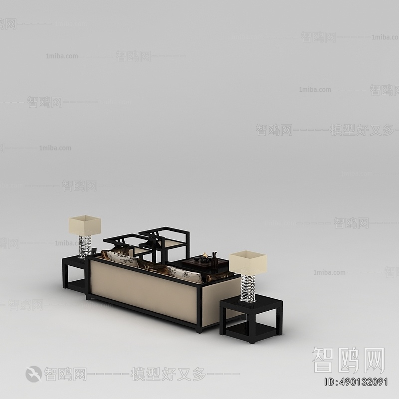 New Chinese Style Sofa Combination