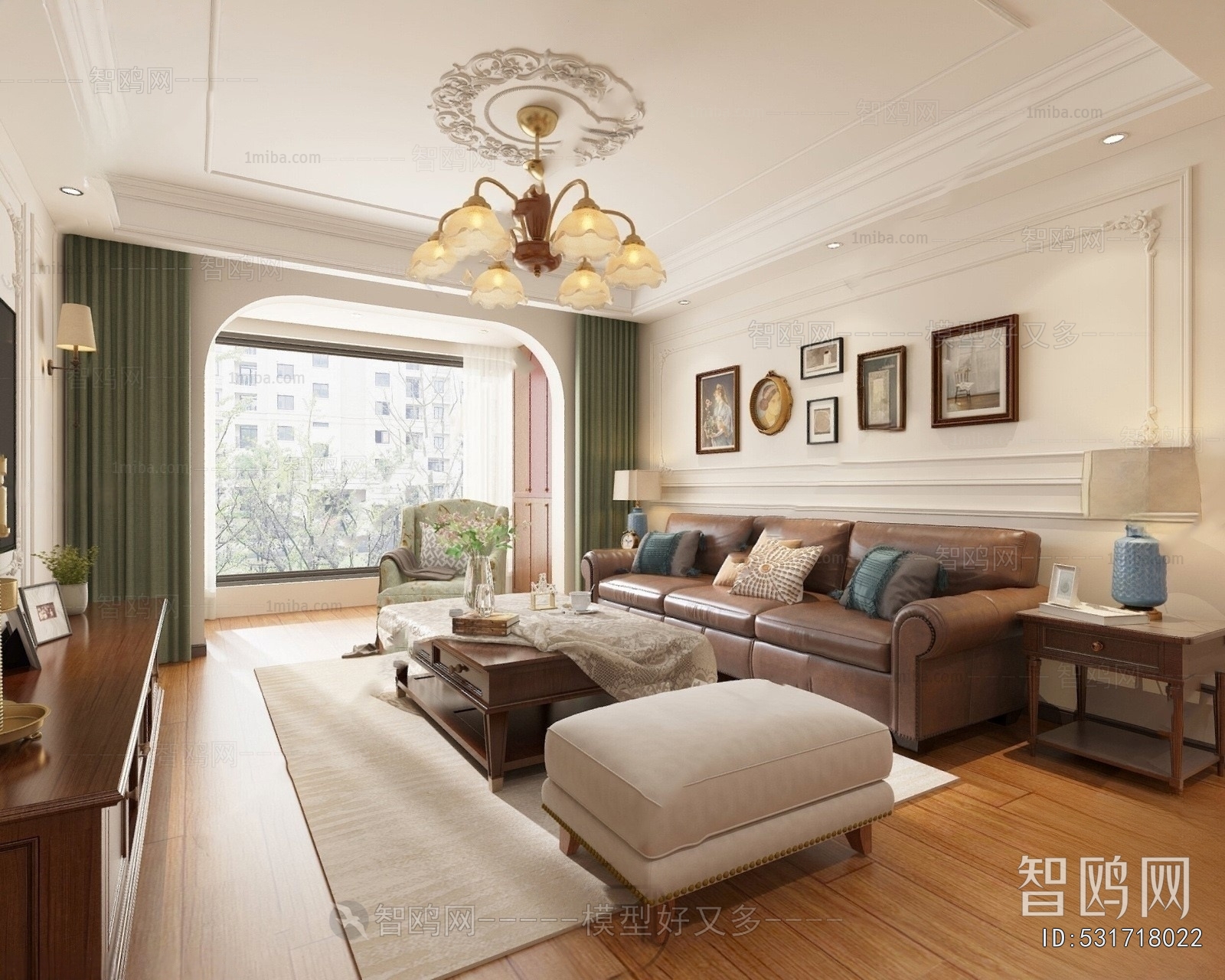 American Style A Living Room