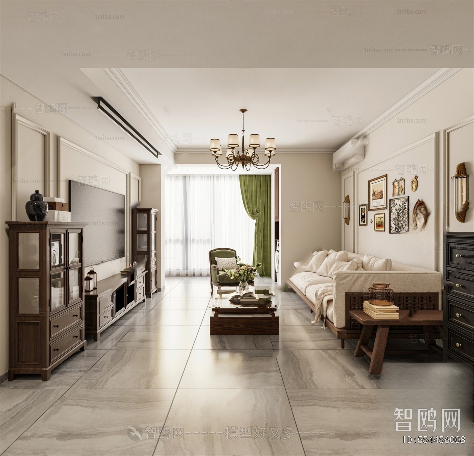 American Style A Living Room