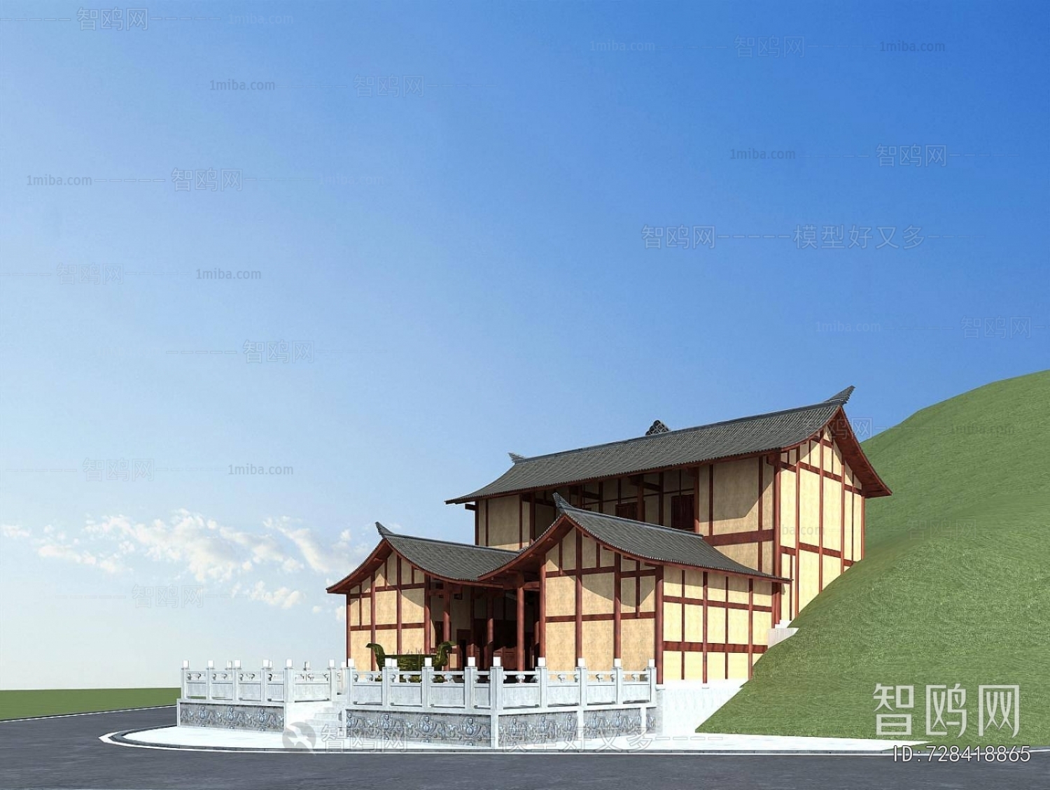 New Chinese Style Religious Architecture