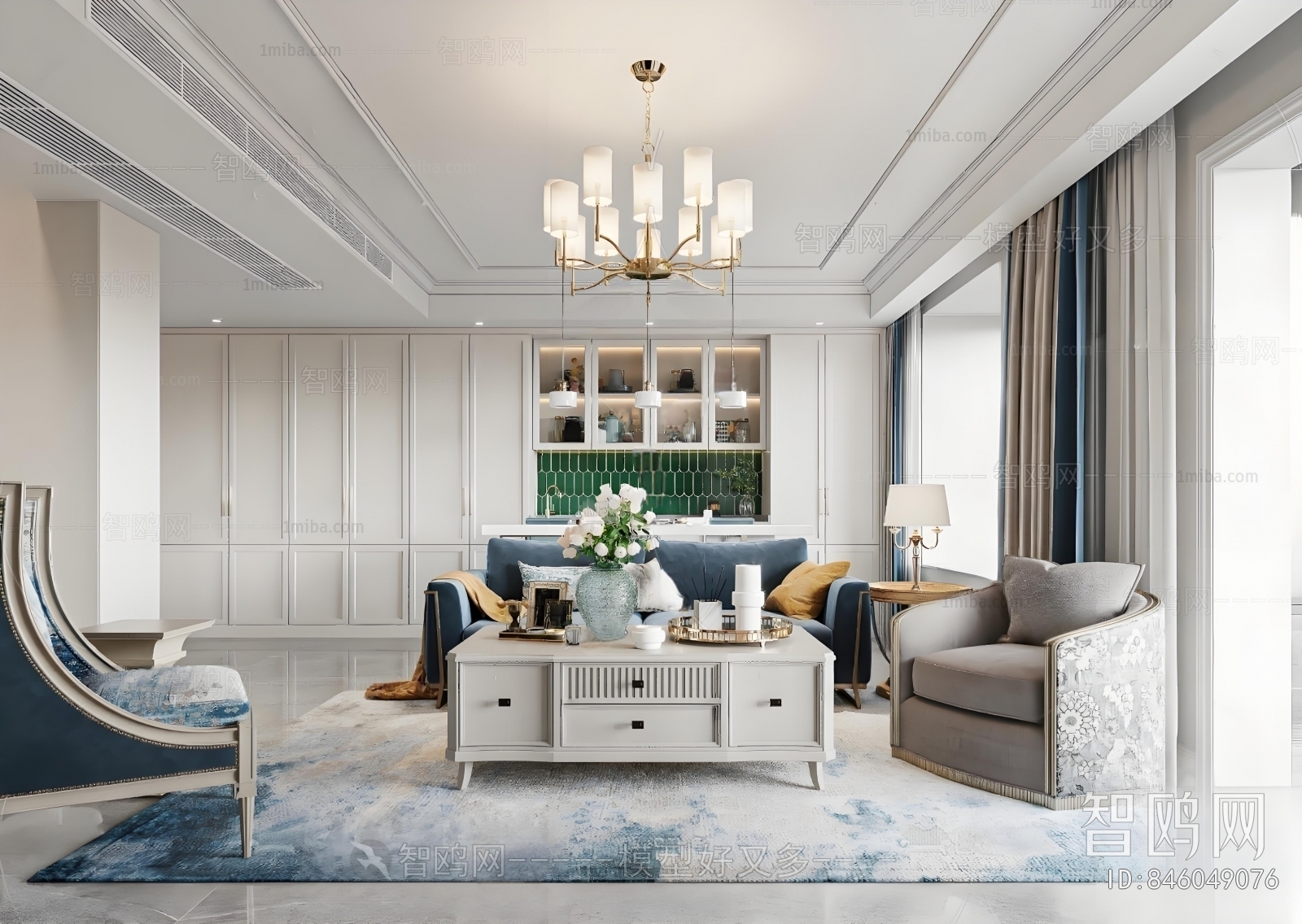 American Style A Living Room