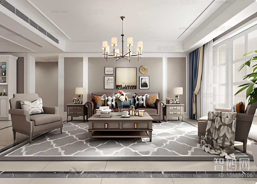 American Style A Living Room