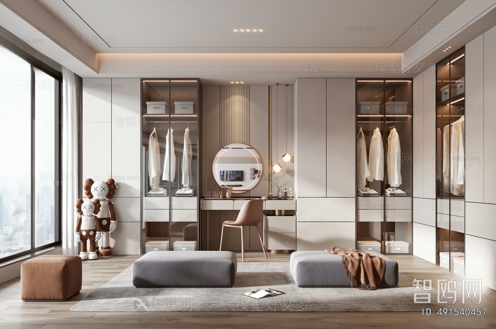 Modern Clothes Storage Area