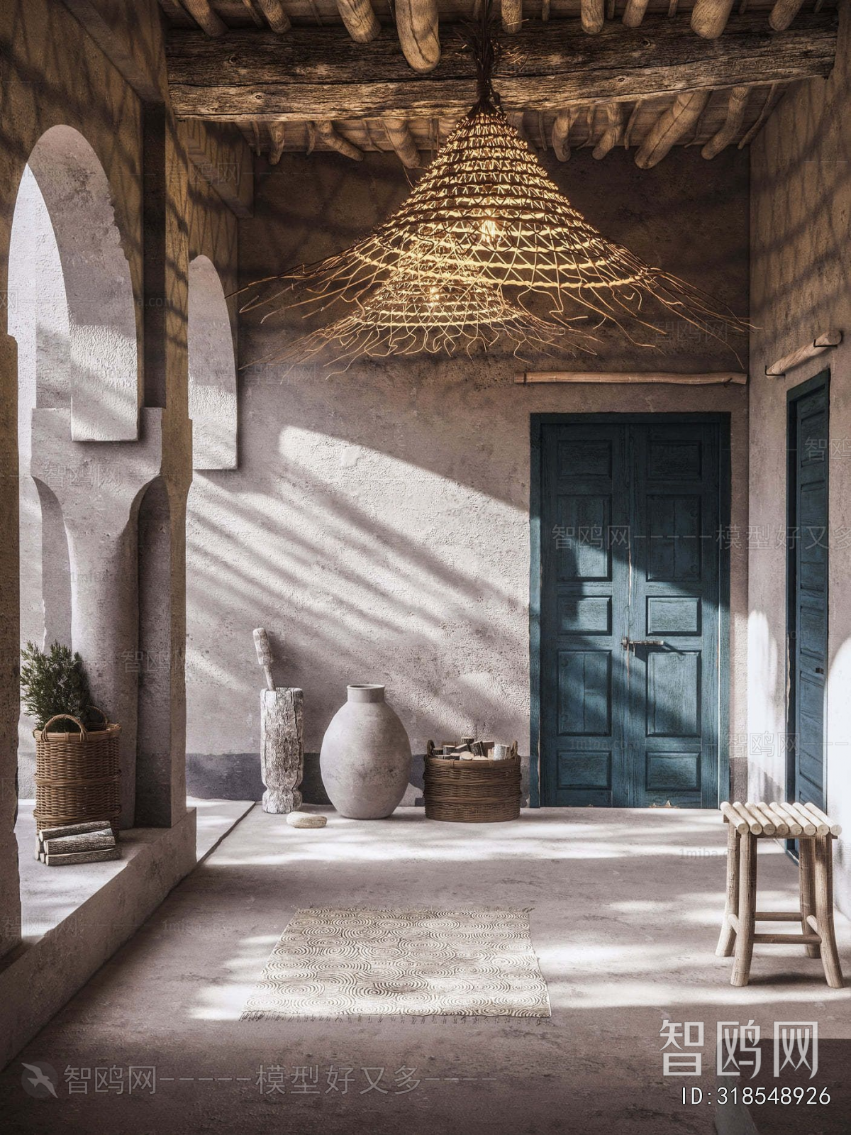 Wabi-sabi Style Courtyard/landscape