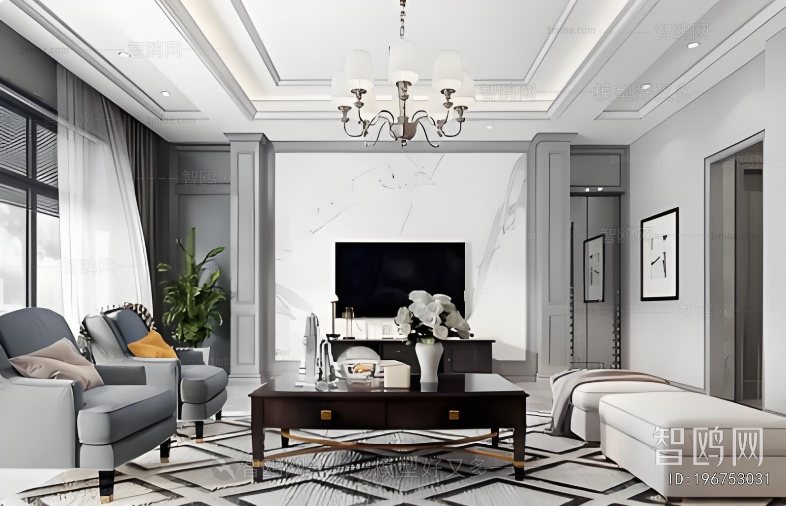 American Style A Living Room