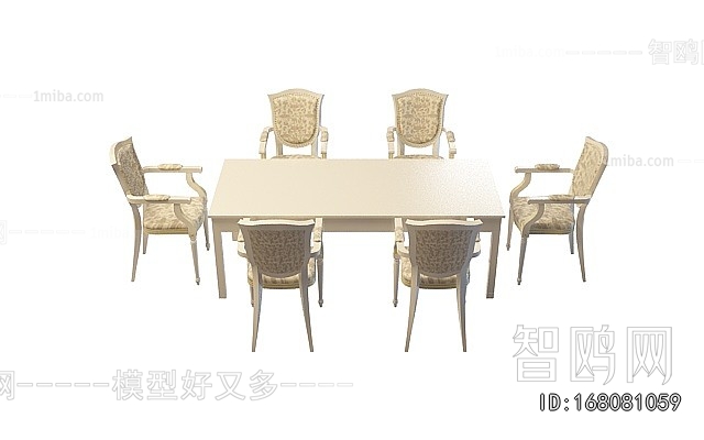 European Style Dining Table And Chairs