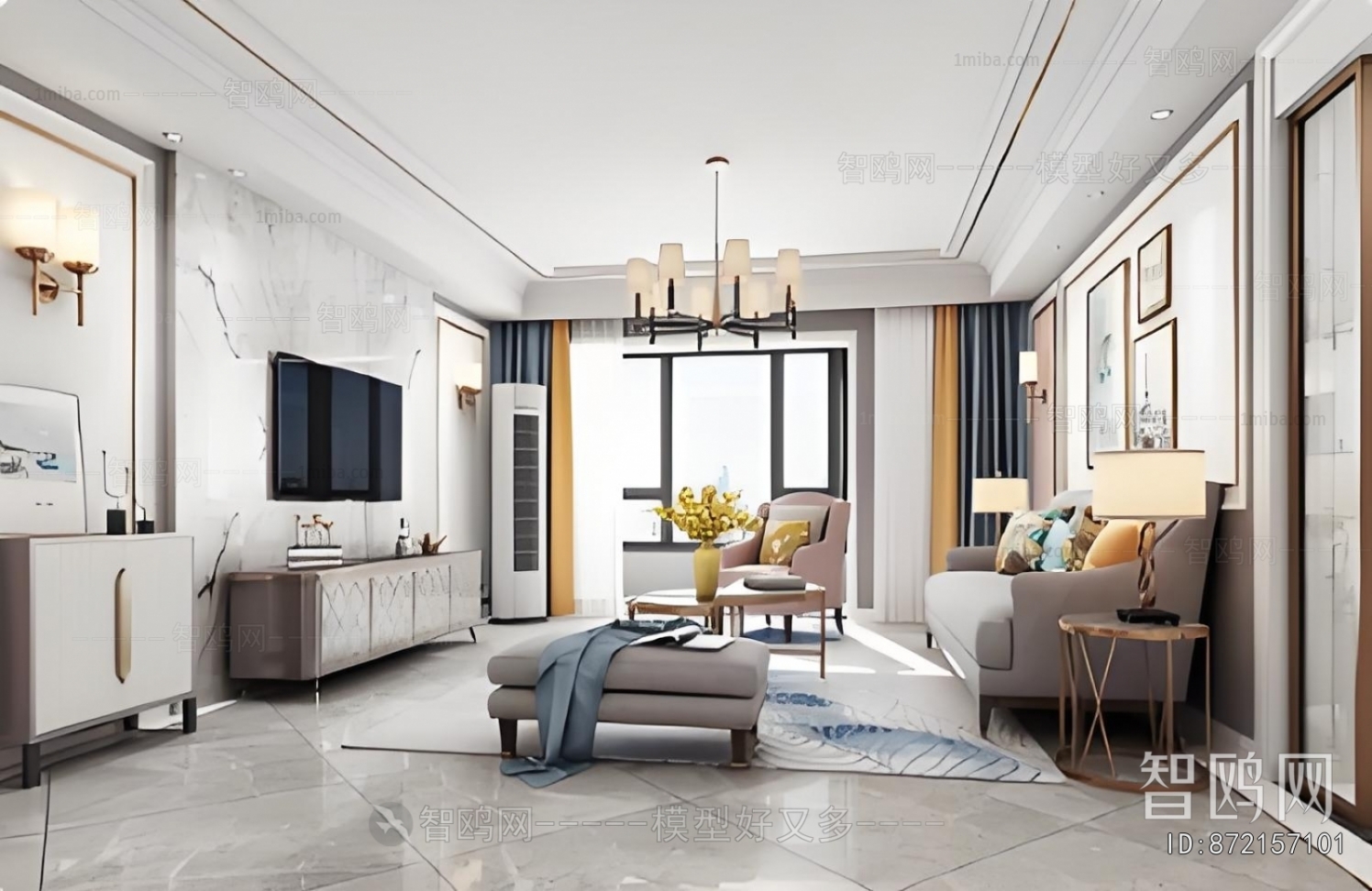 American Style A Living Room