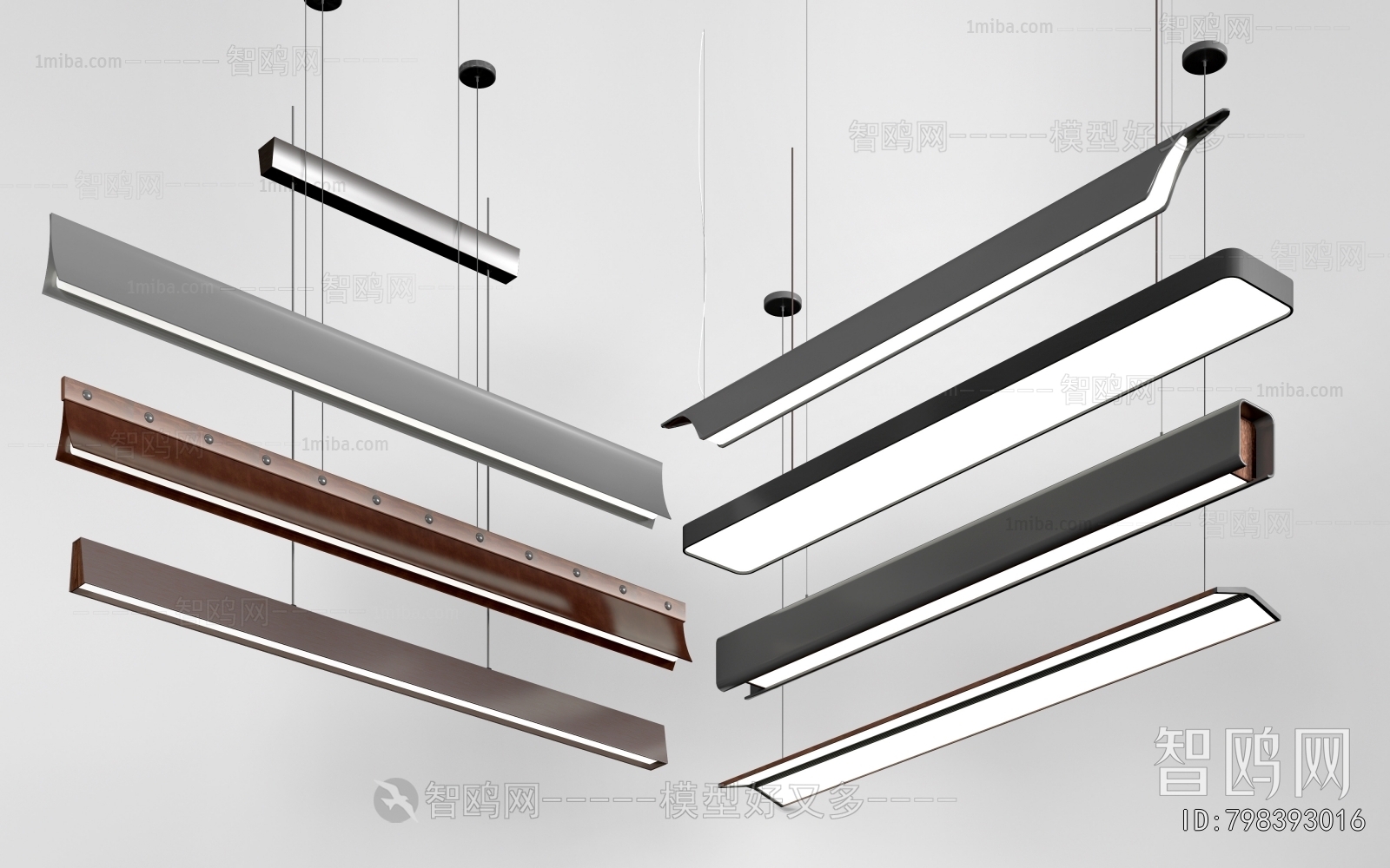 Modern Long Chandelier