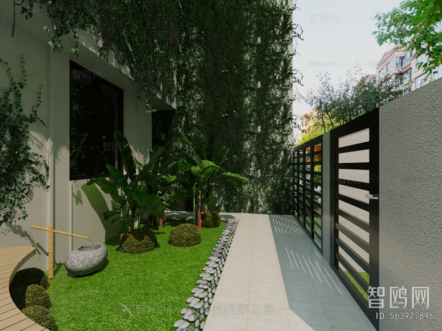 Modern Courtyard/landscape