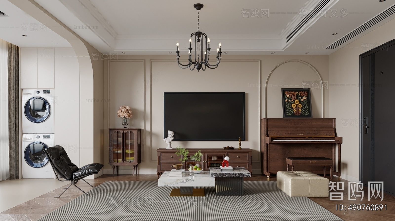 American Style A Living Room