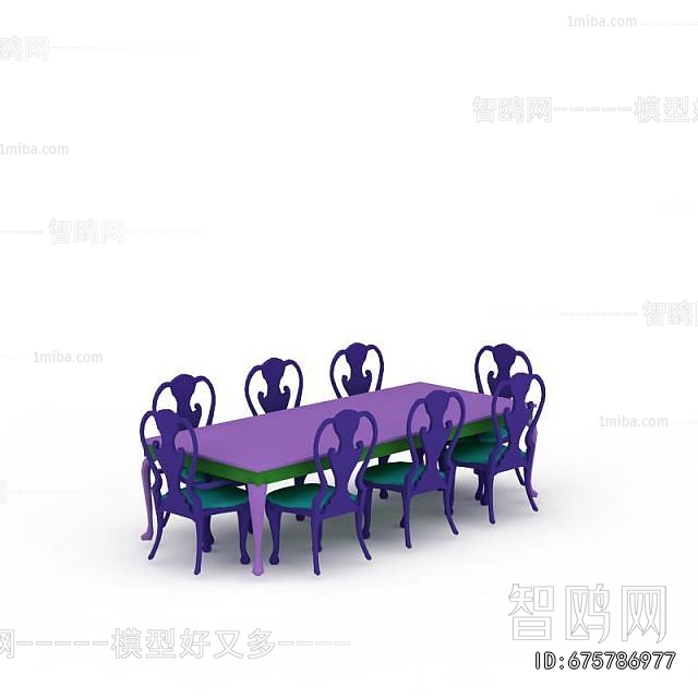 European Style Dining Table And Chairs