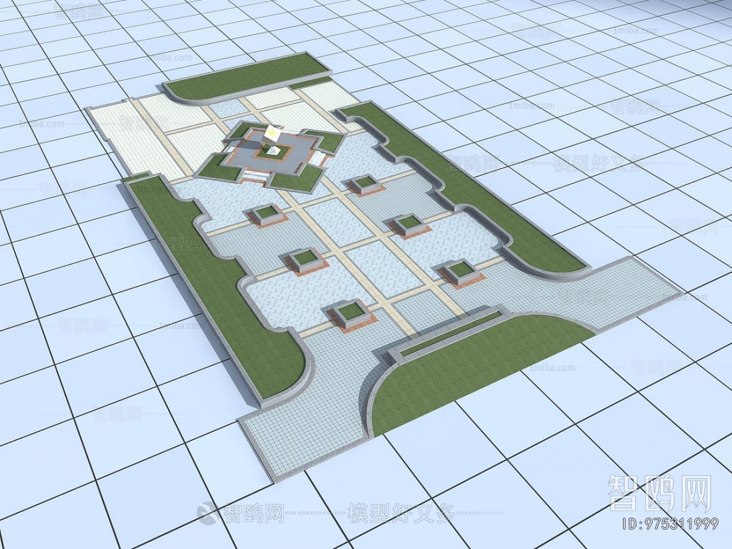 Modern Park Landscape