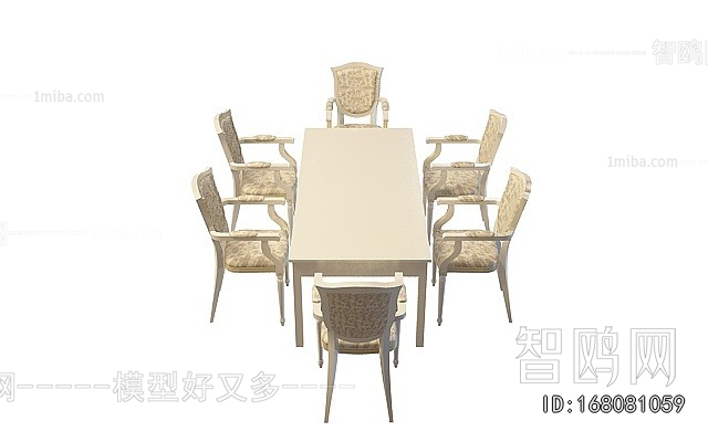 European Style Dining Table And Chairs