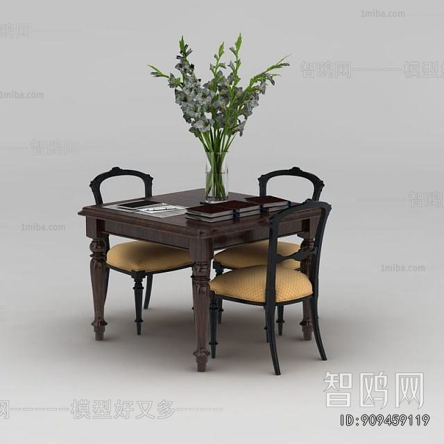 European Style Dining Table And Chairs