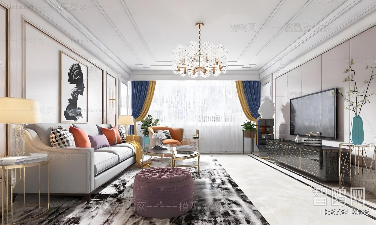 American Style A Living Room