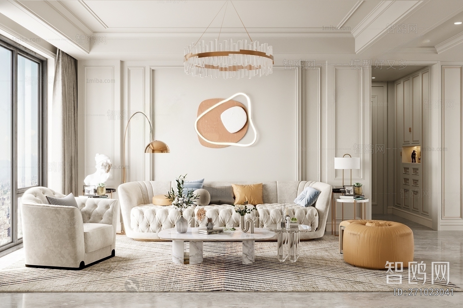 Simple European Style A Living Room