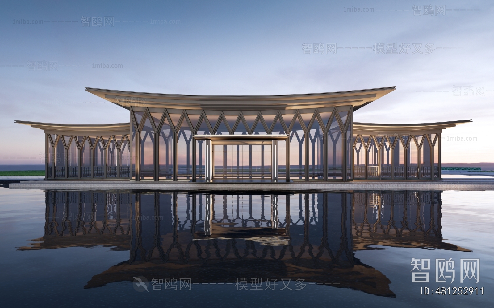 New Chinese Style Architecture Of Artistic Style