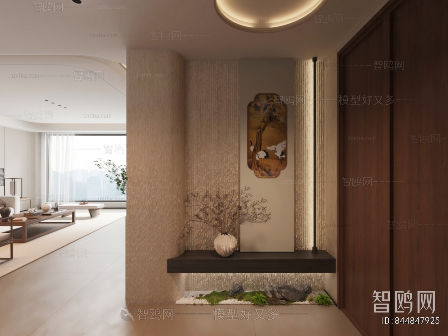 New Chinese Style A Living Room