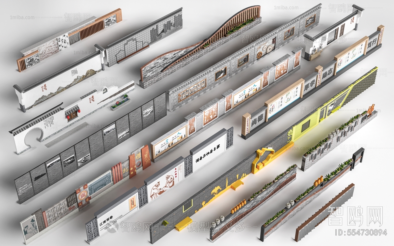 New Chinese Style Landscape Wall