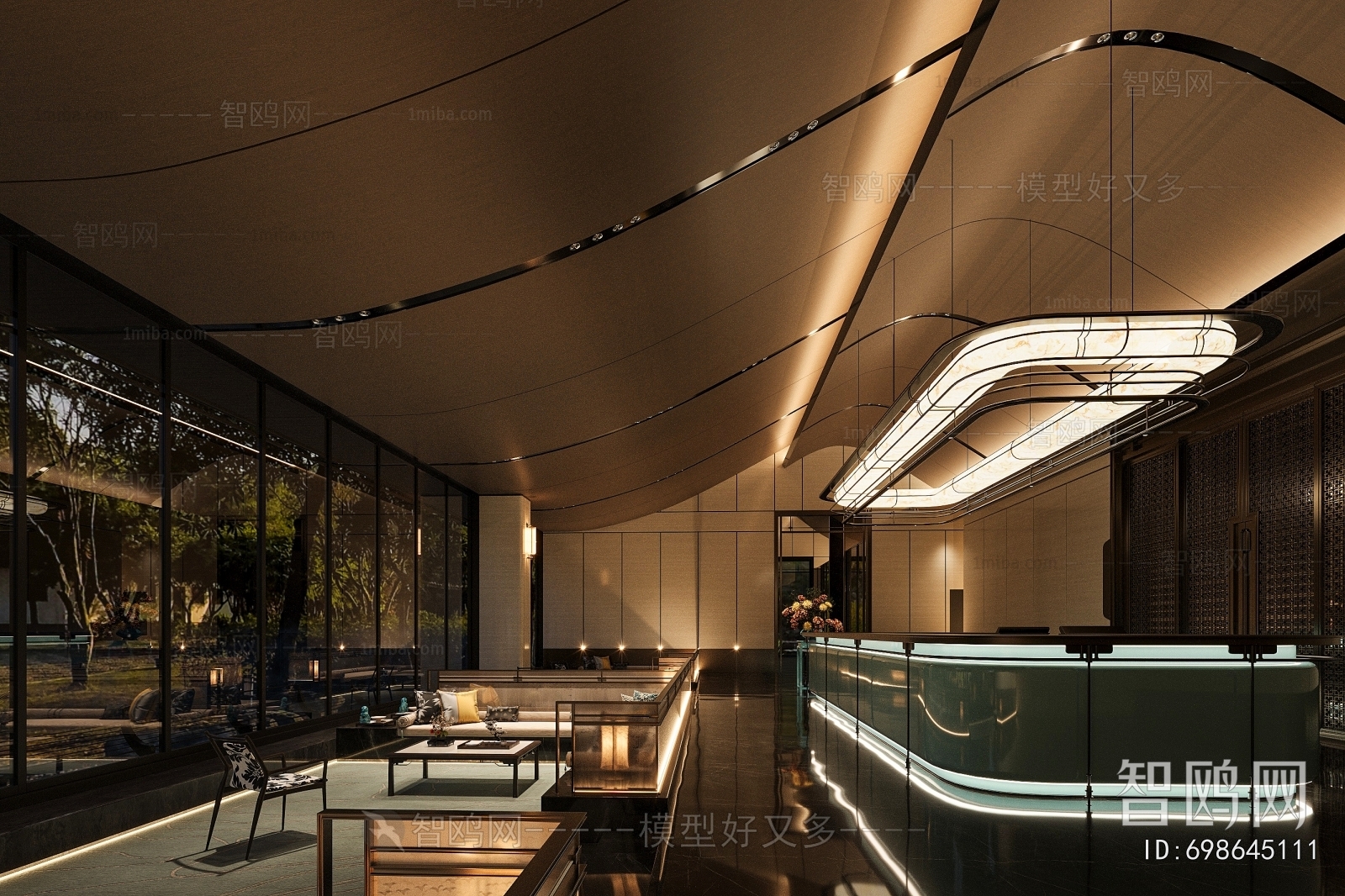 New Chinese Style Rest Area