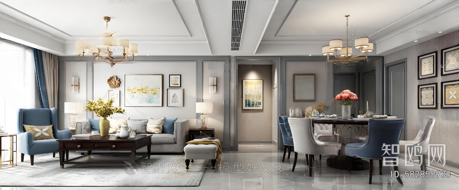 American Style A Living Room