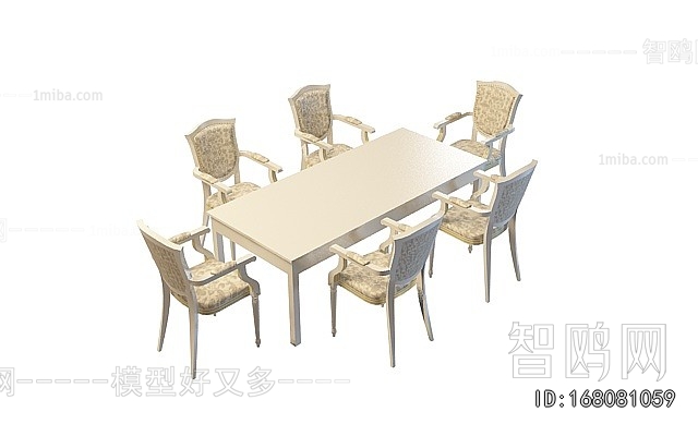 European Style Dining Table And Chairs