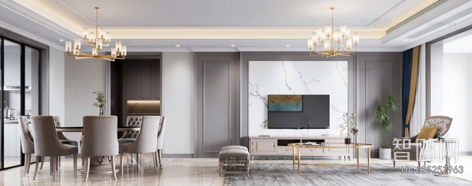 American Style A Living Room