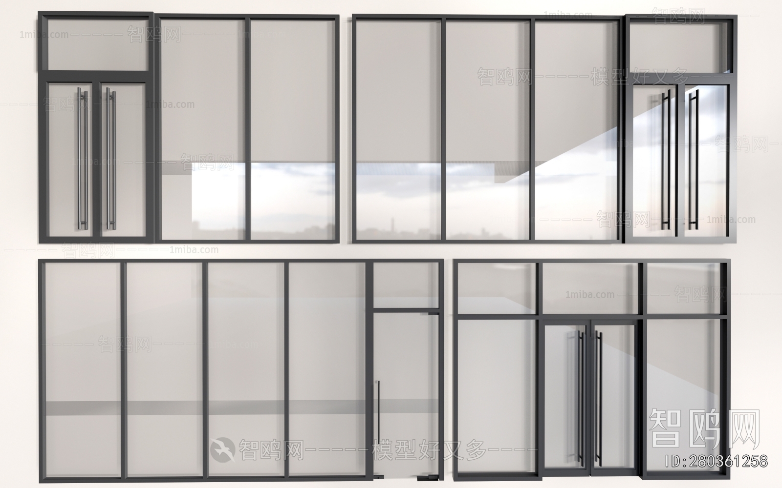 Modern Glass Screen Partition