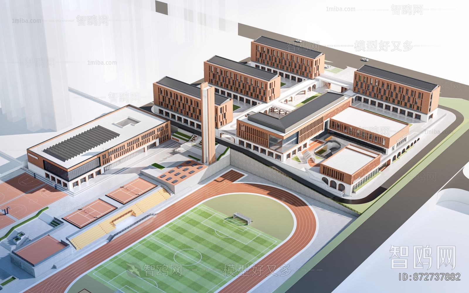 Modern Architectural Bird's-eye View Planning