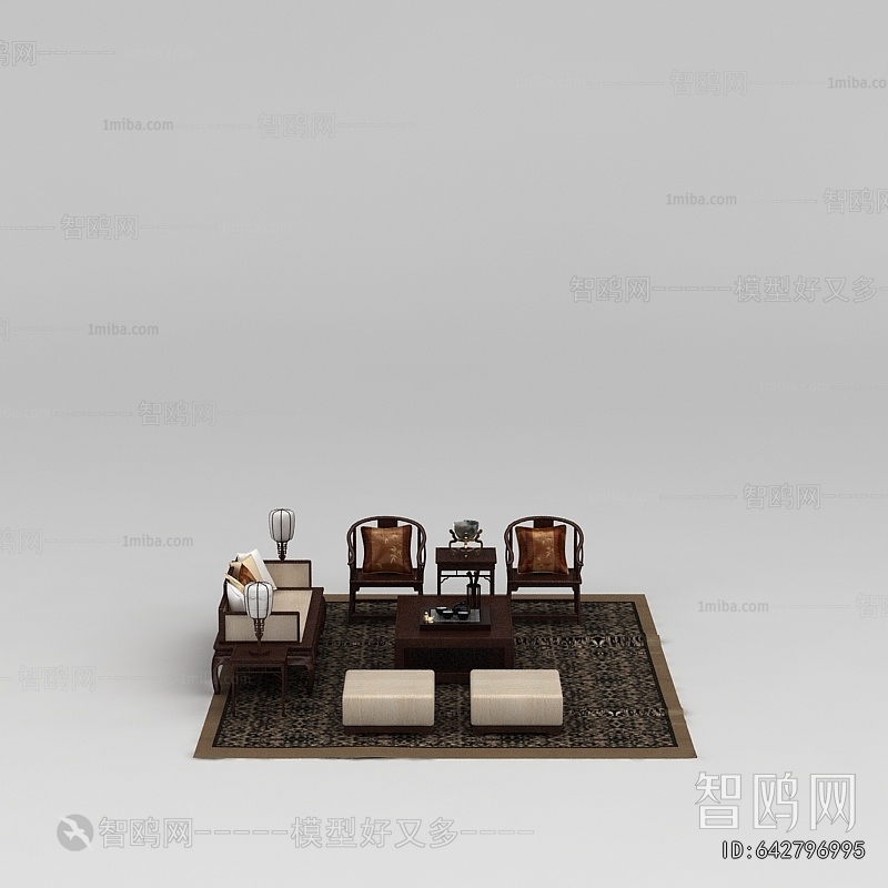 New Chinese Style Sofa Combination