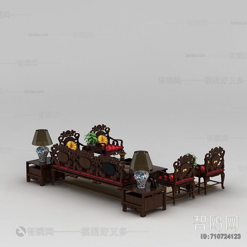 Chinese Style Sofa Combination