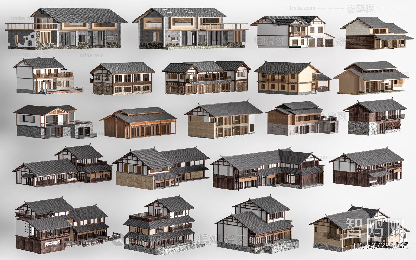 New Chinese Style Appearance Of Commercial Building