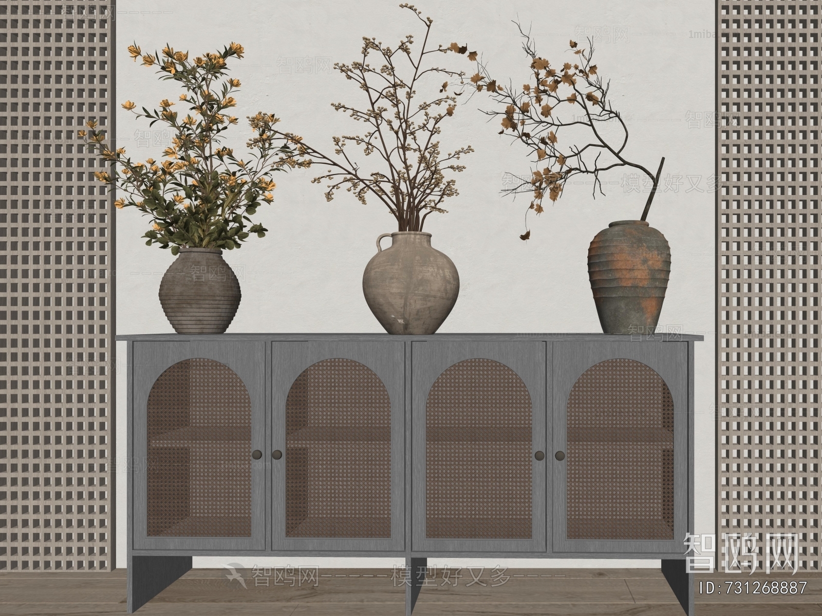 Wabi-sabi Style Dried Branch