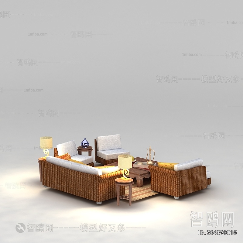 Southeast Asian Style Sofa Combination