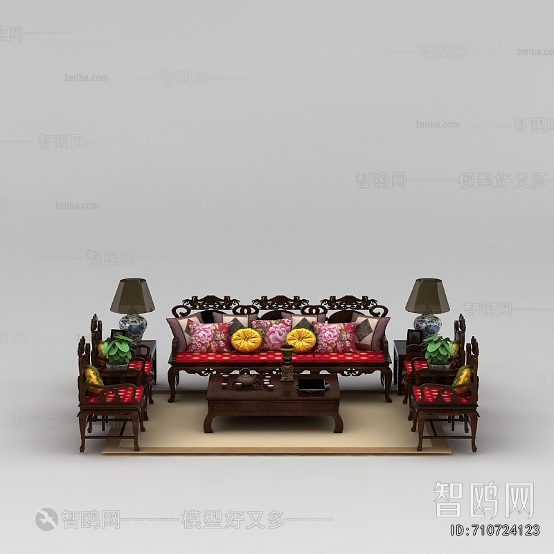 Chinese Style Sofa Combination